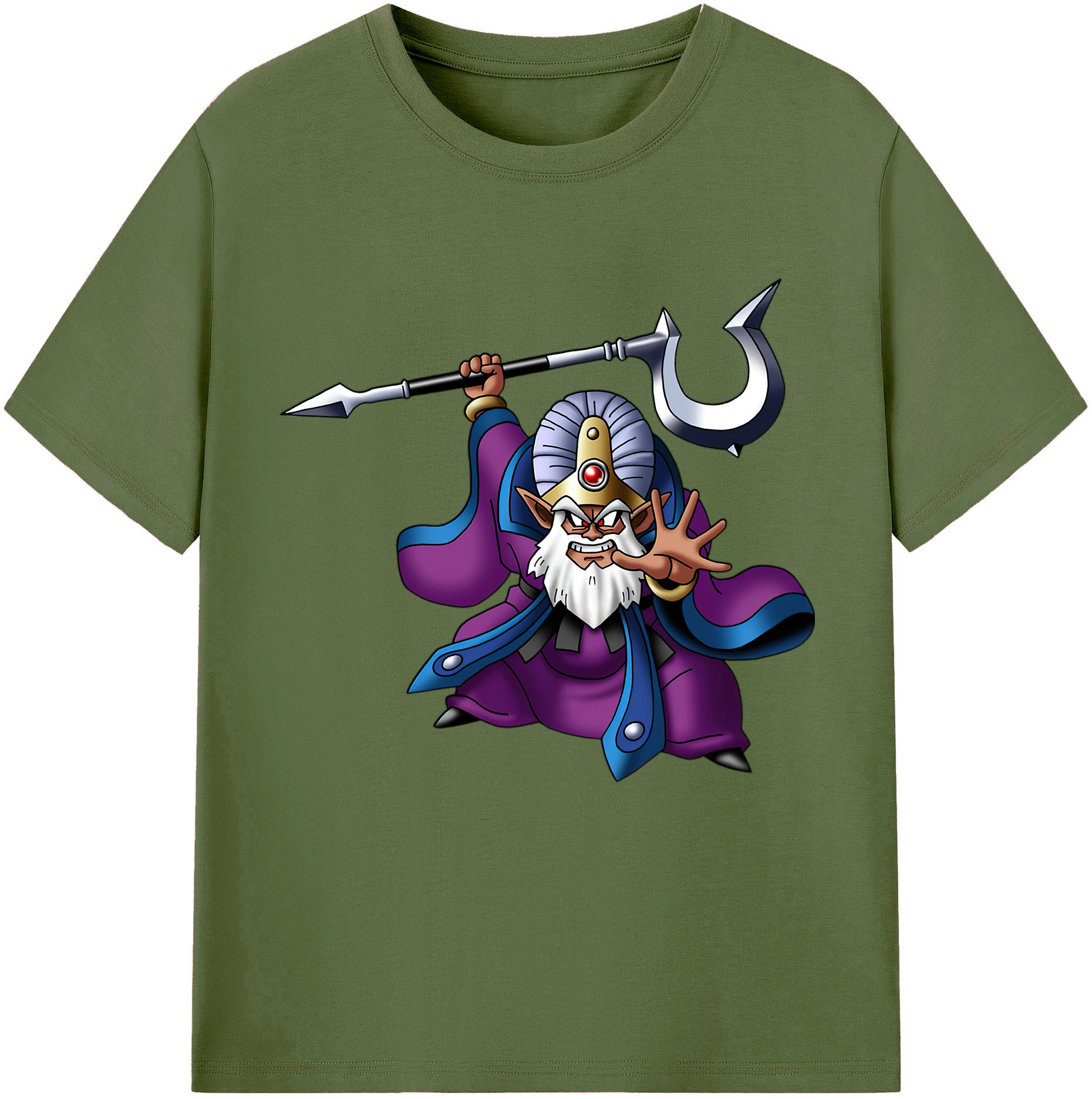 （画像用） ドラゴンクエスト Doragon Kuesuto Dragon Quest 綿100％半袖Tシャツ（フロントプリント）